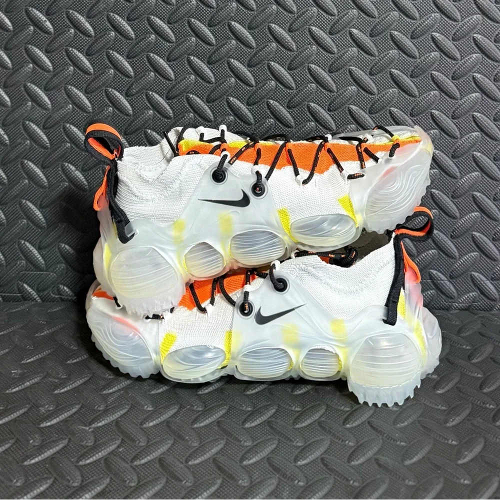 Nike ISPA Link Axis White Orange Shoes Size 4XS (Mens Sz 5-6 Womens Sz‎ 6.5-7.5)